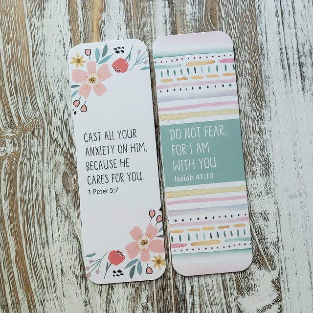 Set of 20 assorted bookmarks. 5 designs, 4 of each.